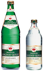 0,75- und 0,5-Liter-Glas Imnauer Eugenie-Quelle
